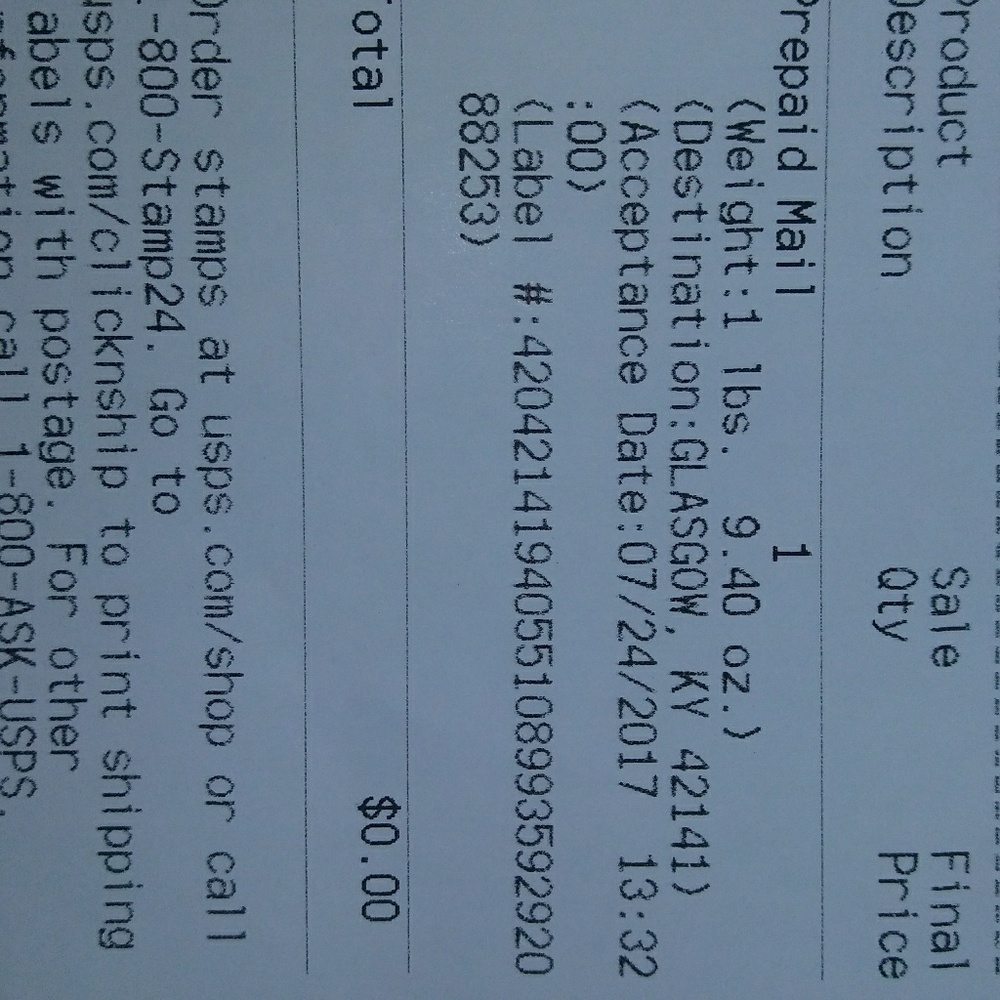 Shipping proof!!!!!! - Picture 2 of 2