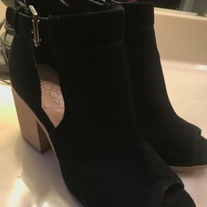 Sole/Society black peep toe bootie
