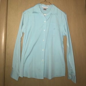 Blue Brooks Brothers button down shirt