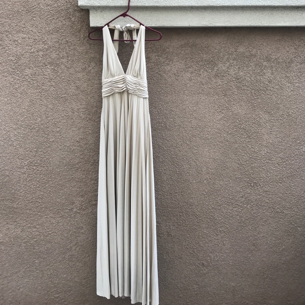 Long gold/creme Marilyn Monroe style dress
