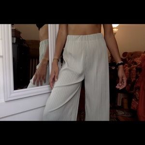 Mint Green cropped flow pant