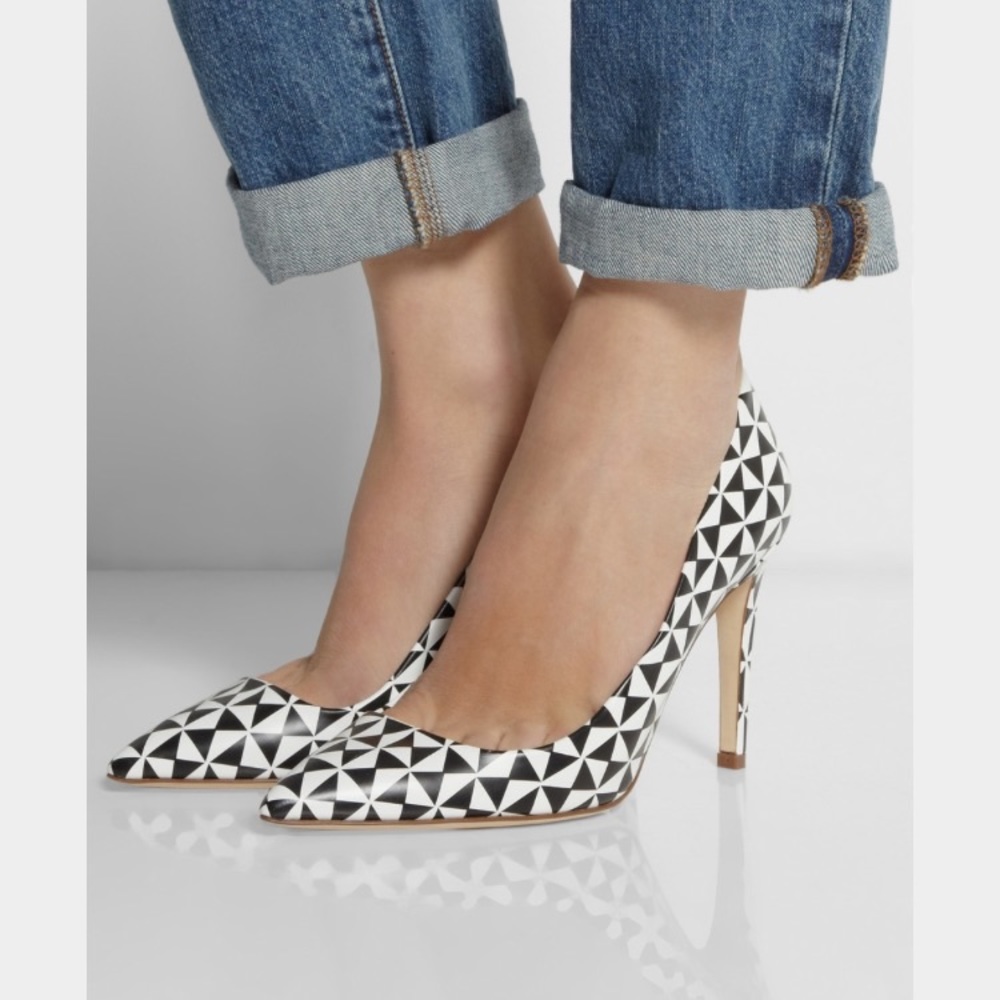 🔹NIB!🔹Jcrew Black and White Falsetto Pump