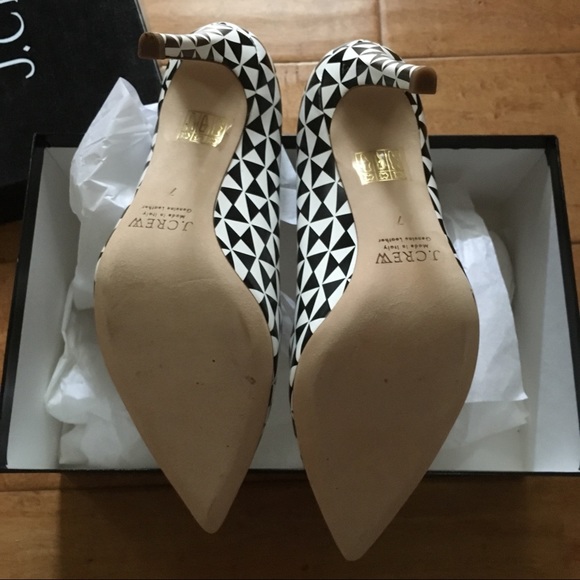 🔹NIB!🔹Jcrew Black and White Falsetto Pump - Picture 4 of 7