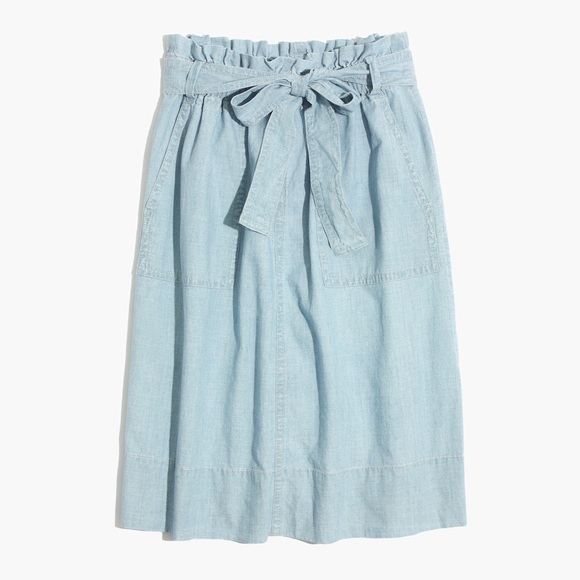 Madewell Dresses & Skirts - Madewell Denim Tie-Waist Skirt - NWT