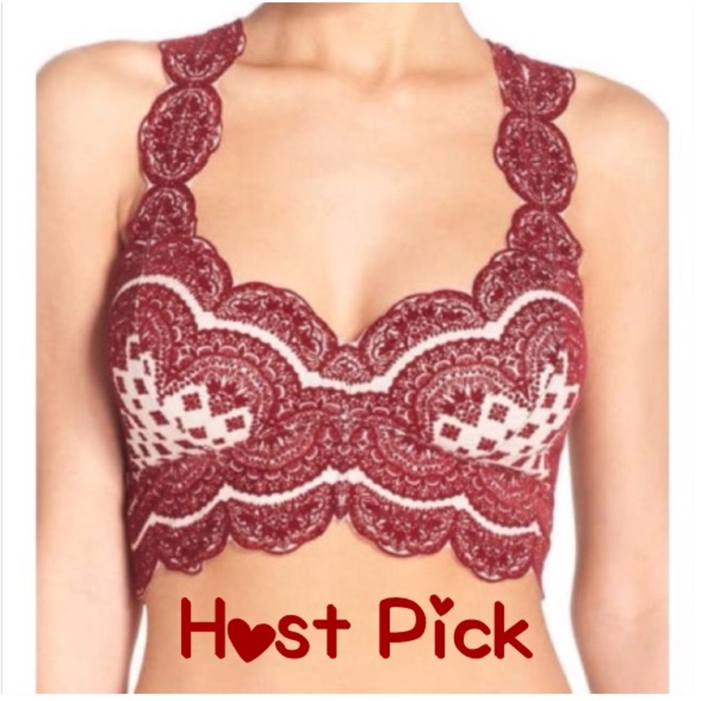 🔥SALE🔥Free People Flocked Bralette, SizeM
