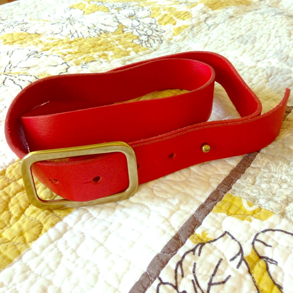 J Crew Italian Leather Stud Belt