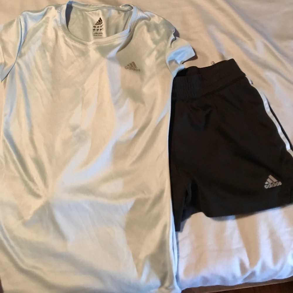 Adidas shorts and shirt