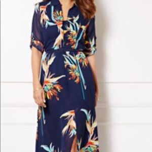 Eva Mendes Birds of Paradise Maxi Dress