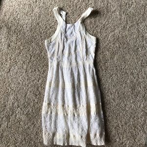 White and cream dress