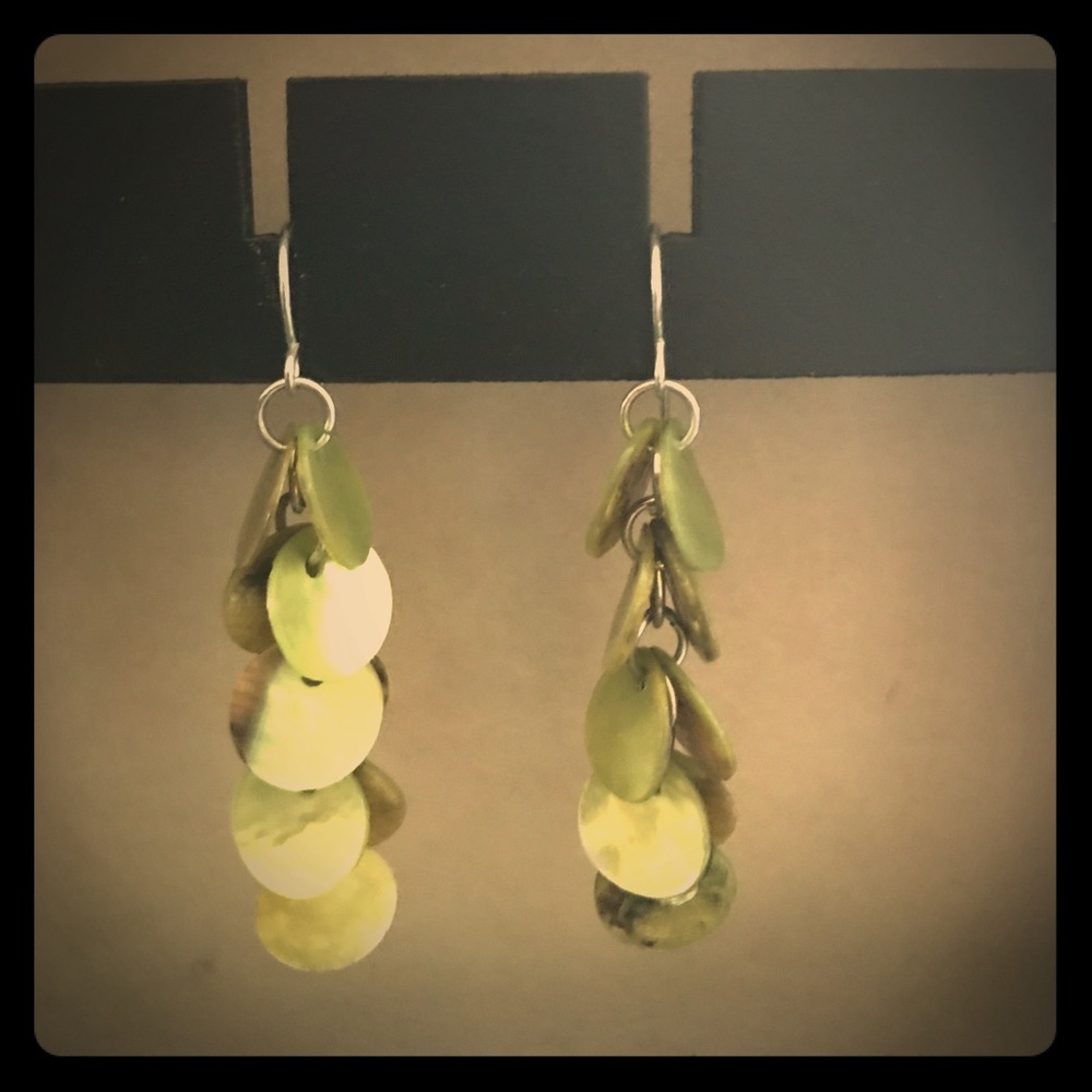 Green earrings