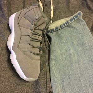 Brand New (Never Worn) Grey Suede Jordan 11's