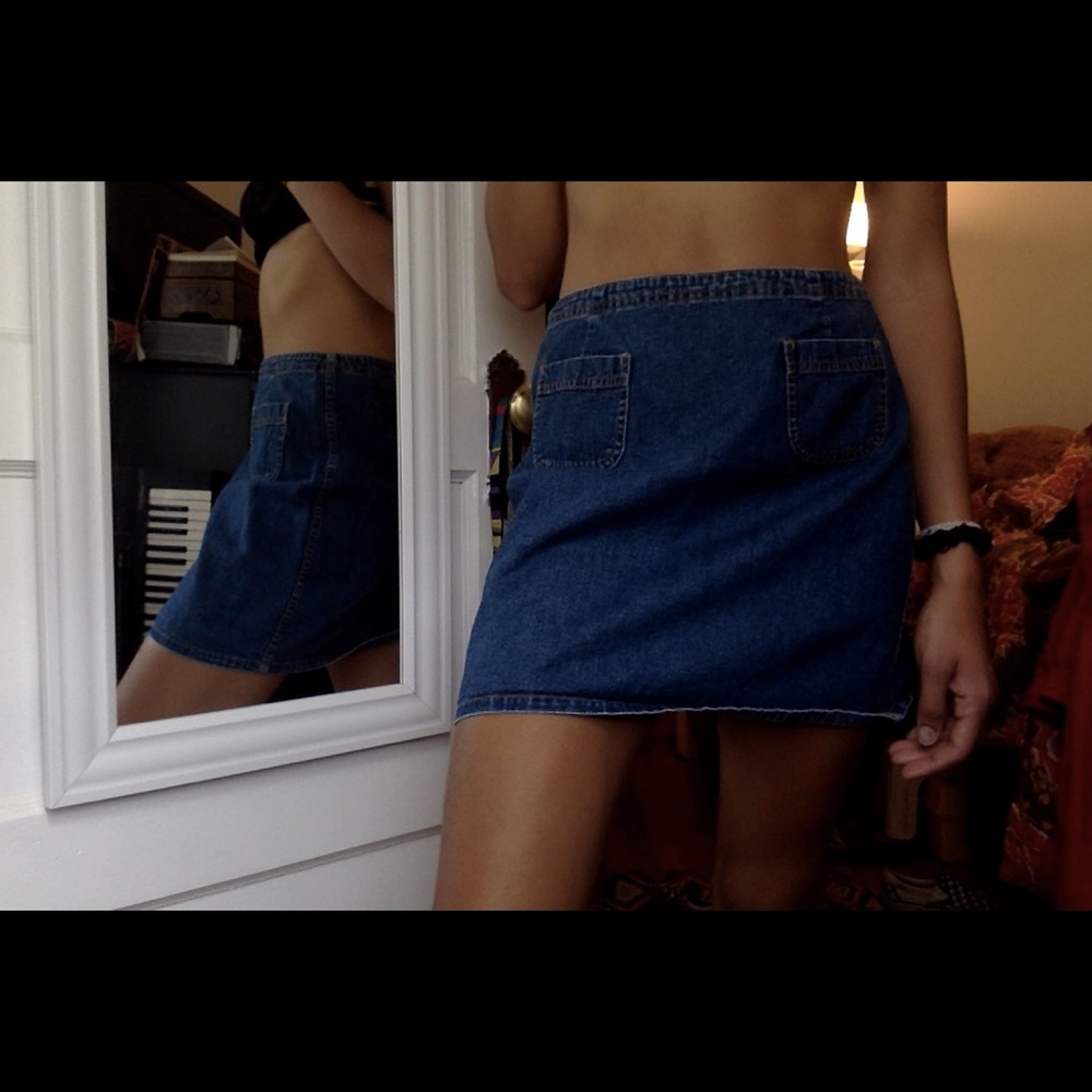 Vintage denim skirt