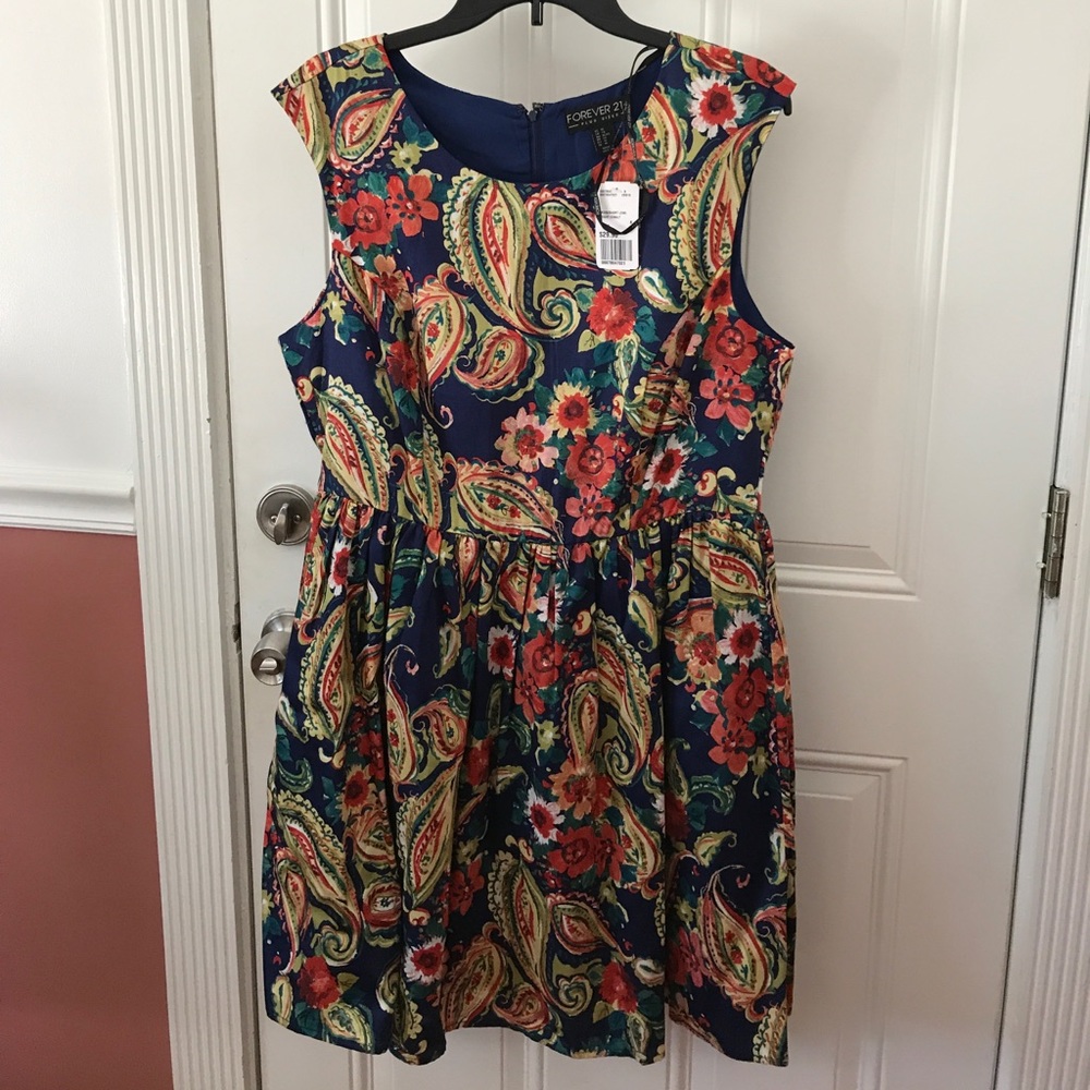 Paisley print dress