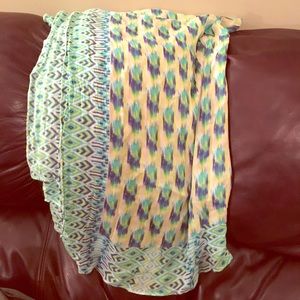 Stella & Dot Genuine Union Square Scarf Pastel