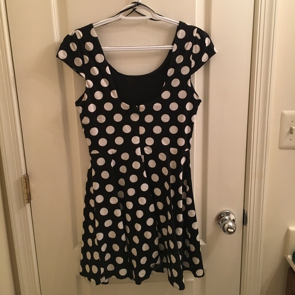 Polka Dot Skater Dress - Picture 2 of 2