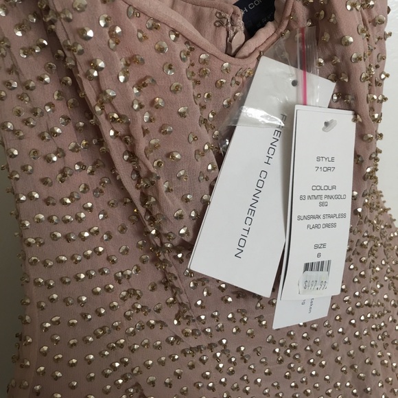 Beautiful elegant nwt French connection bead dress - Picture 3 of 3