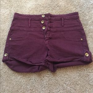 high waisted shorts
