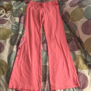 Pink graphic sweats