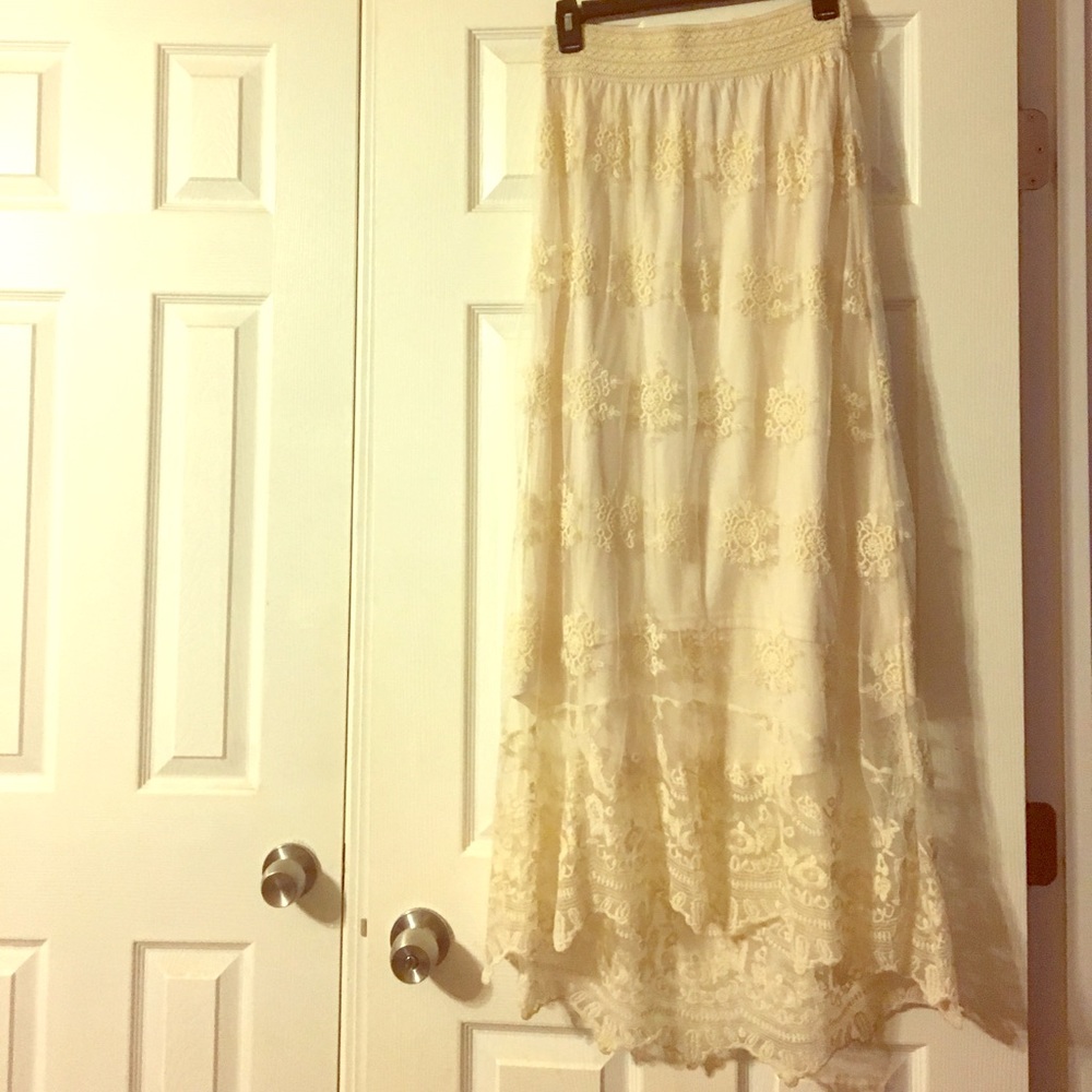 Floor length skirt