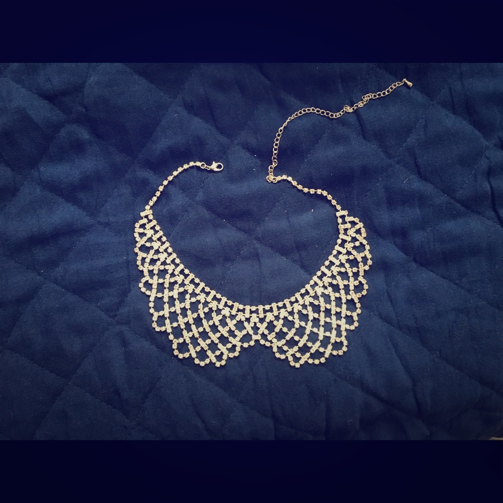Peter Pan Collar Costume Diamond Necklace