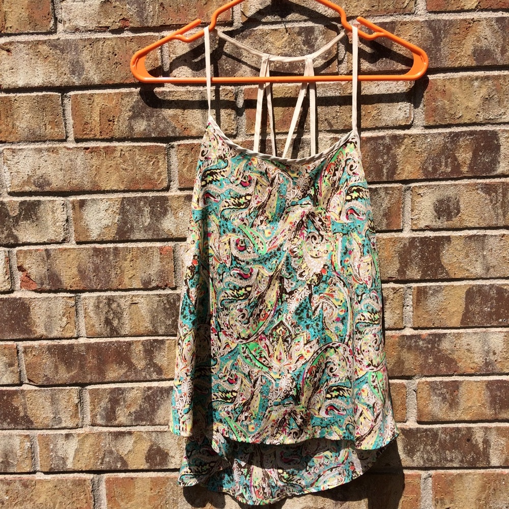 Elodie paisley colorful spaghetti strap tank top