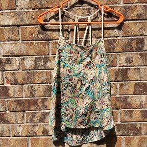 Elodie paisley colorful spaghetti strap tank top