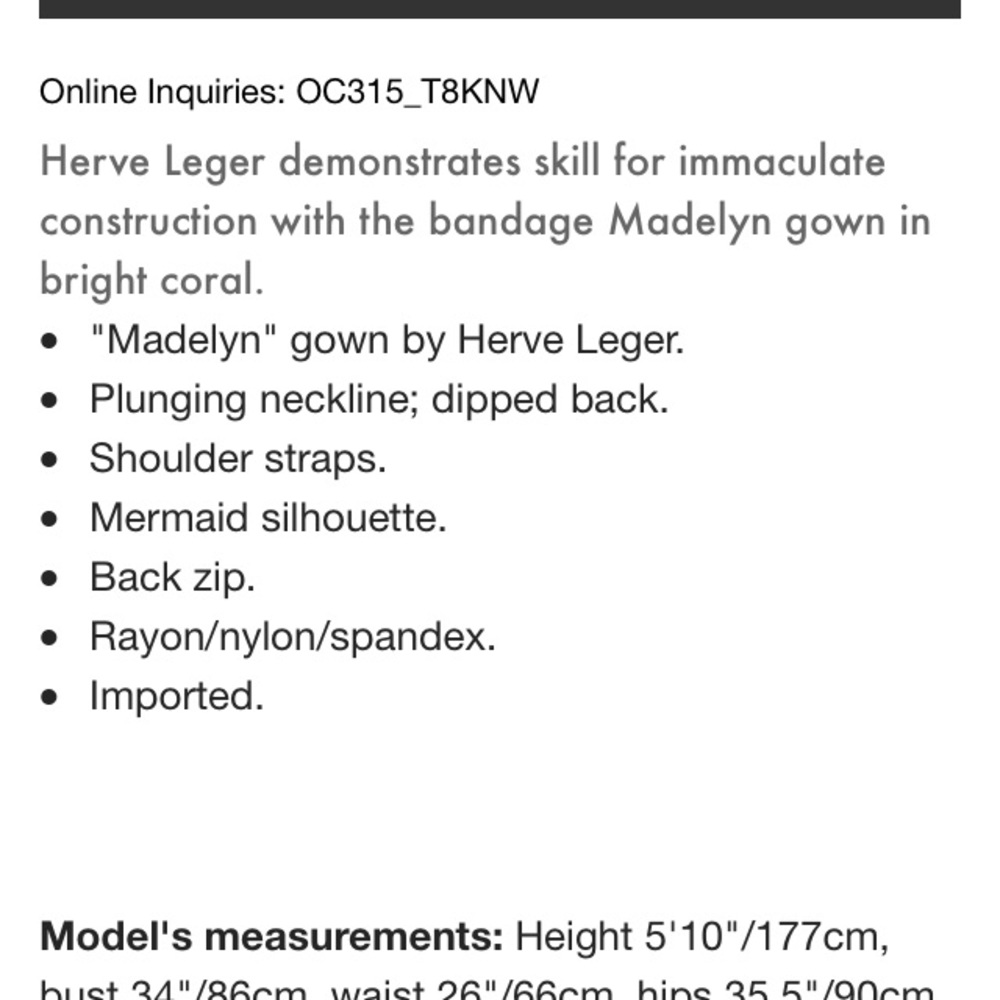 Orange Herve Leger Bandage Mermaid Gown - Picture 6 of 6