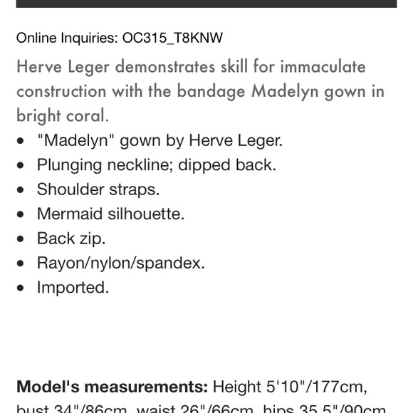 Orange Herve Leger Bandage Mermaid Gown - Picture 6 of 6