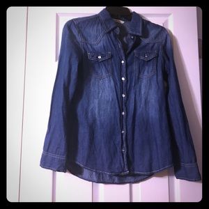 Denim Button-Up