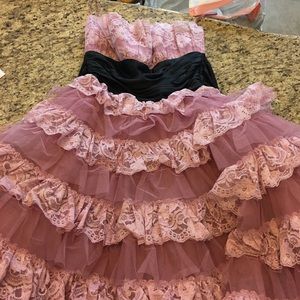 rare Betsey Johnson cupcake pink tulle dress sz 8