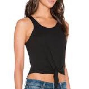 JOES JEANS Isla T - tie front tank top - M - black