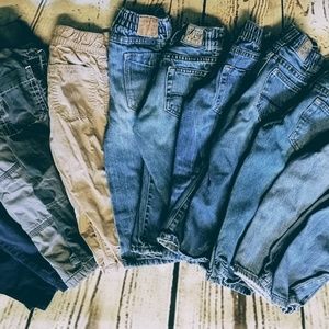 12 Item Bundle Boys Jeans & Pants Size 18 Mo - 2T