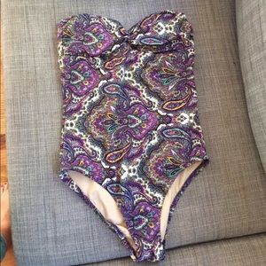 JCrew strapless bathing suit size 6