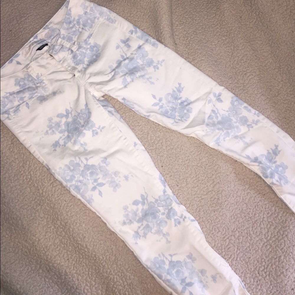 Floral Printed American Eagle Jeans Women's Size 0