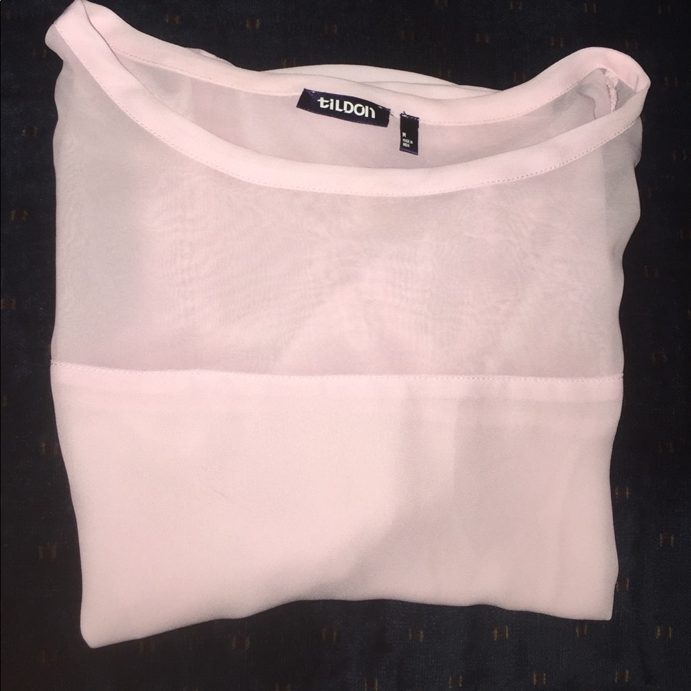 Sheer pink shirt (the shirt is sheer)❗️