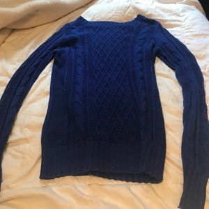 Royal blue knitted sweater