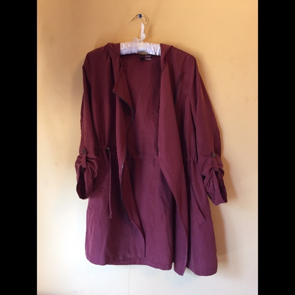 Long hooded lightweight throw over