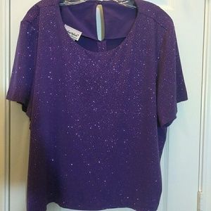 Anthony   Richards purple 22W petite blouse