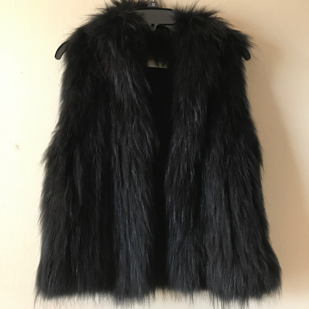 Yves Salomon Raccoon Fur Vest