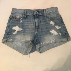Blue jean shorts