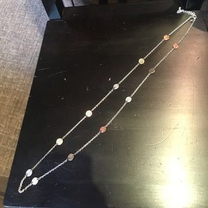 Copper and silver necklace
