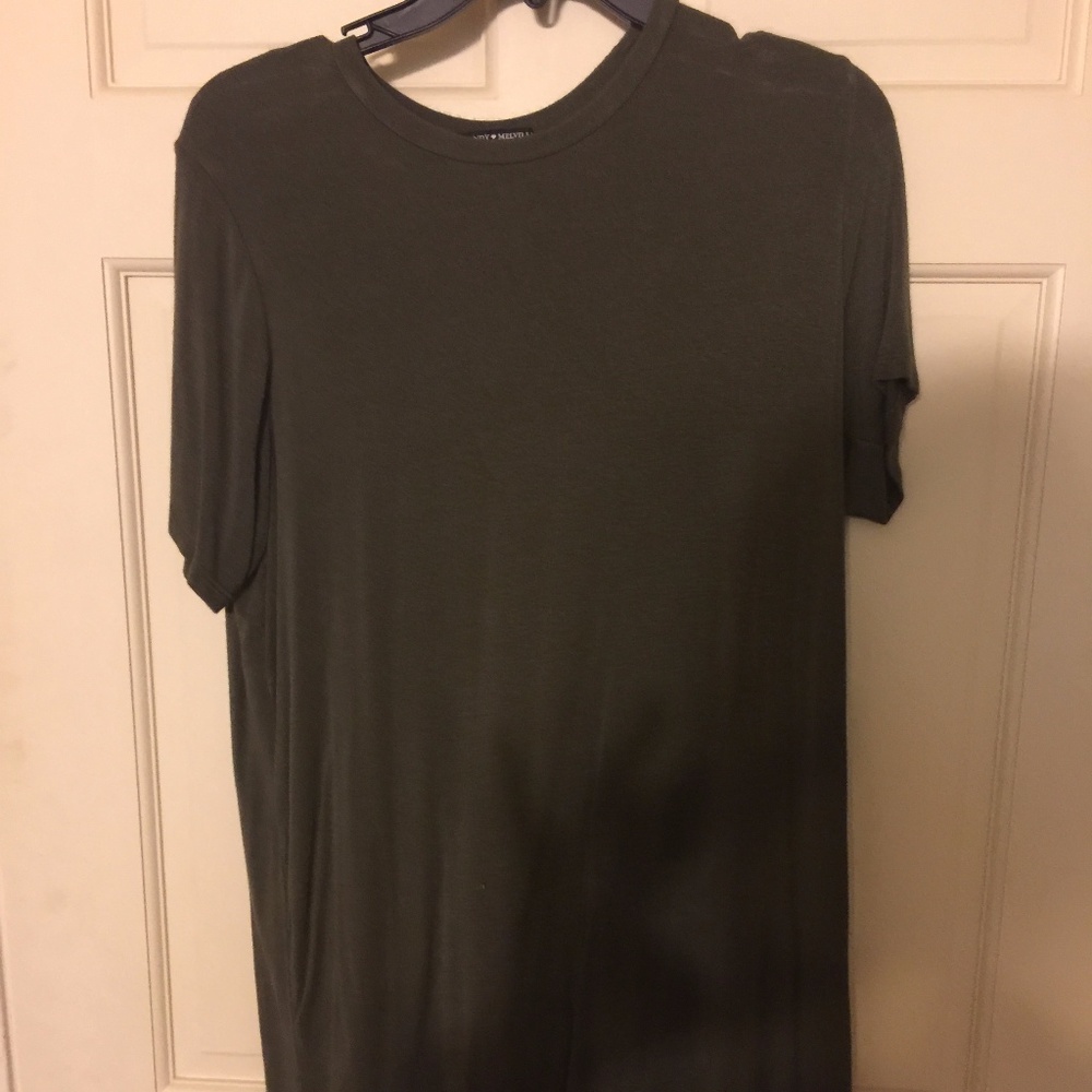 Brandy Melville army green oversized top