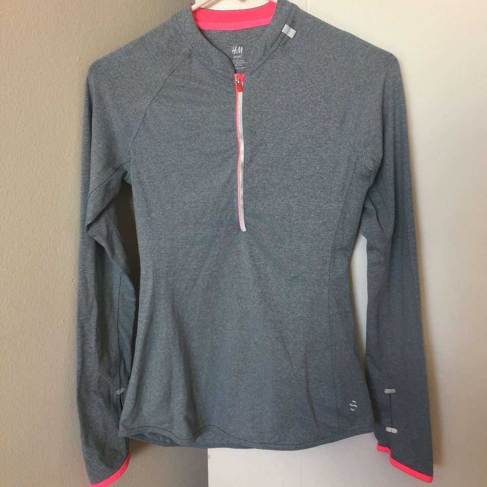 H&M Sport Quarter-Zip Top sz XS