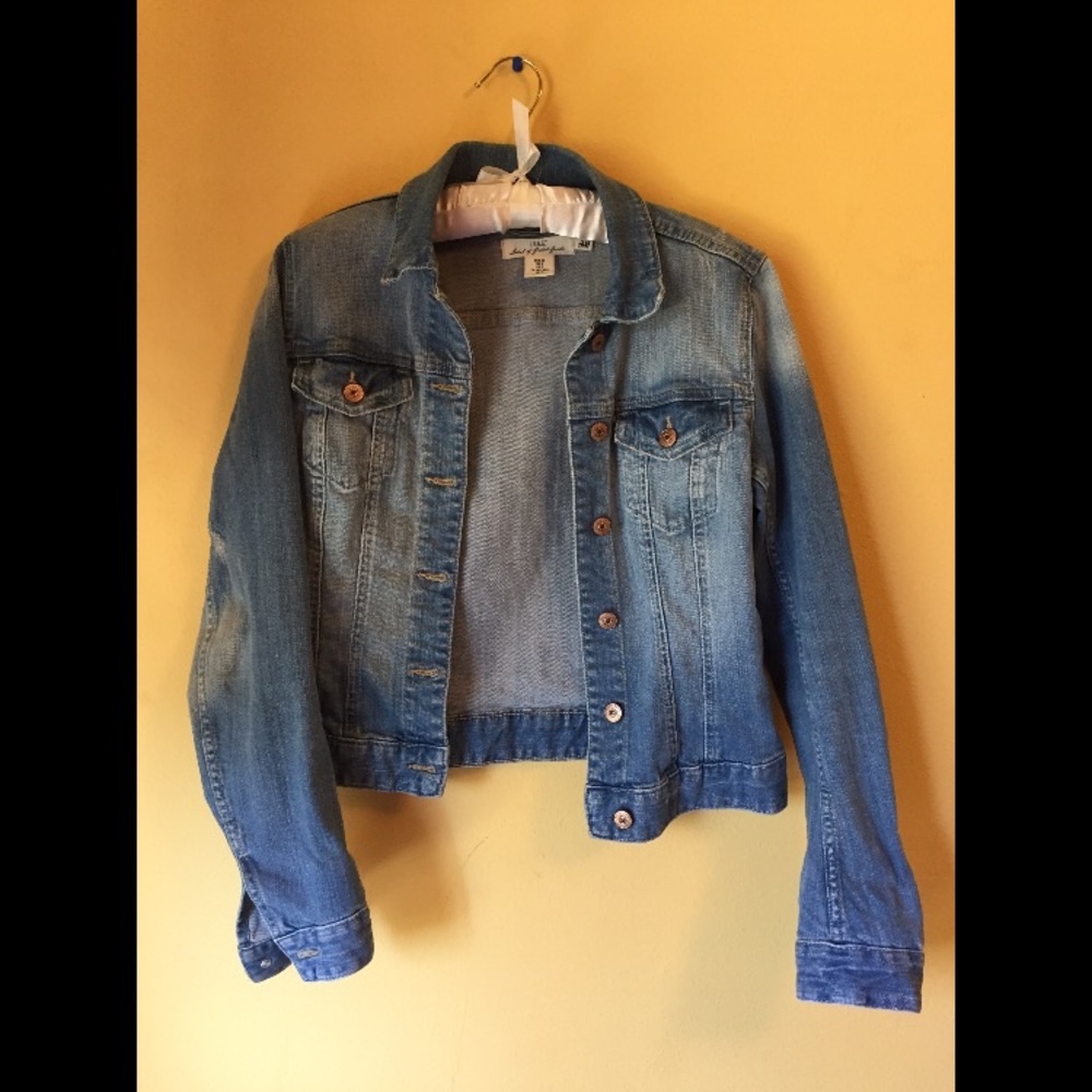 Slightly distressed denim jacket