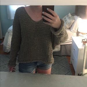 Free people NWT grey sweater (dolphin bay)