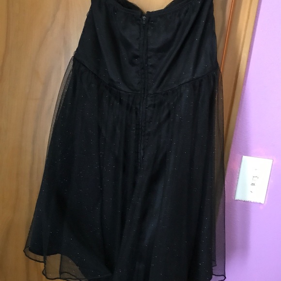 Strapless black homecoming dress - Picture 3 of 5