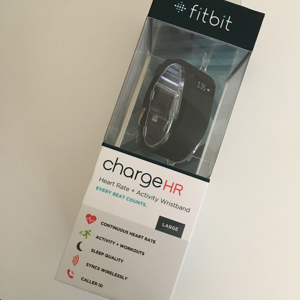 New Fitbit Charge HR Heart Rate + Activity Large