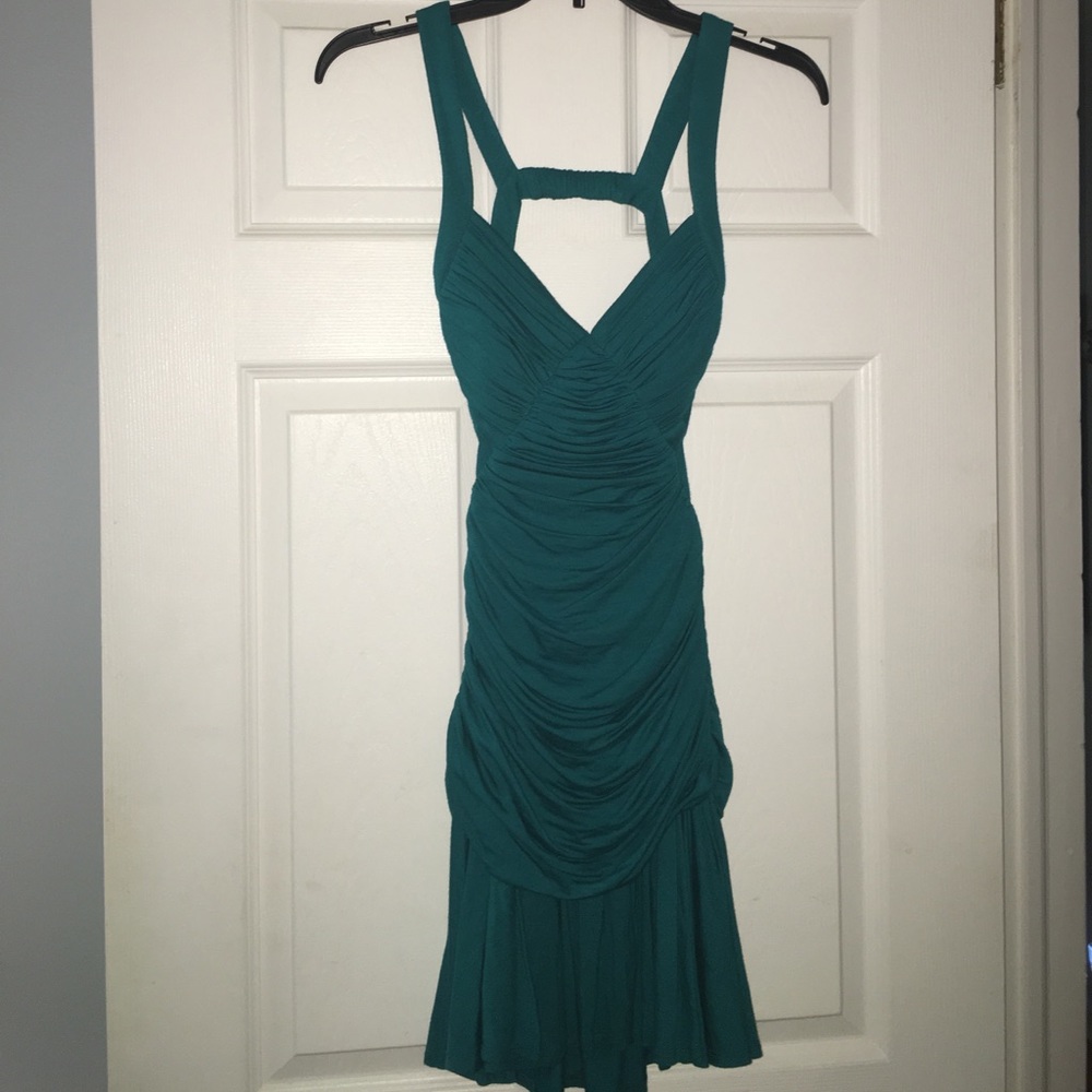 Backless 🎉 turquoise party dress