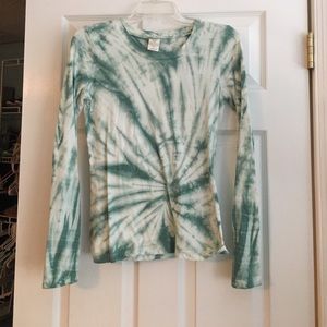 Tie dye fitted shirt