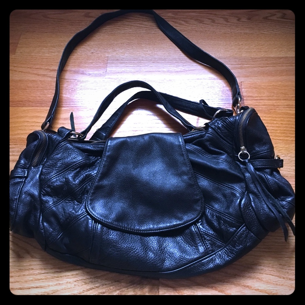 Foley + Corinna black shoulder/crossbody bag